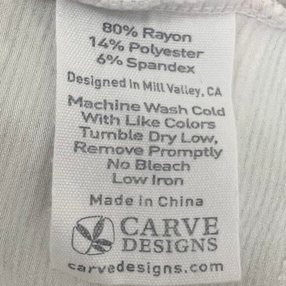 Carve Designs Dress Pink Gray Striped Knit Short Sleeve Sz S Babydoll Y2K V-neck - Picture 6 of 9